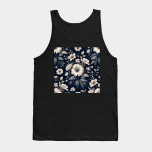 White Flowers Tank Top